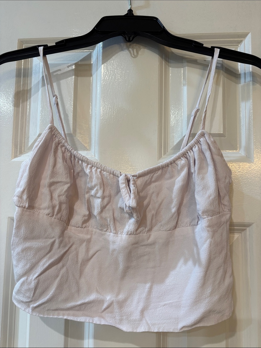 Sunday Best Light Pink Spaghetti Strap Crop Top